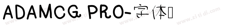 ADAMCG PRO字体转换